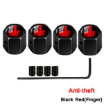 AUTCOAT Anti-theft Middle Finger Tire Valve Dust Caps | Universal Fit for Cars Trucks alternate view