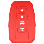 Suitable for Toyota Rav4 Corolla Camry Highlander Prius Car Key Case Silicone Key Fob Cover Remote Control Alarm Key Protector