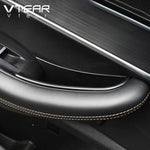 Vtear Door Armrest Storage Box Decoration Car Inner ABS Trim Interior Accessories F additional angle