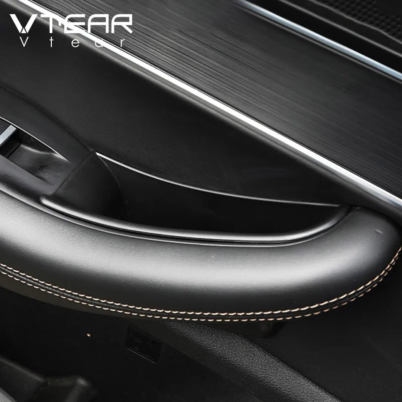 Vtear Door Armrest Storage Box Decoration Car Inner ABS Trim Interior Accessories F additional angle