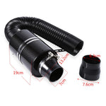 PQY Universal Racing Cold Air Intake Kit | Carbon Fiber Induction System close-up view