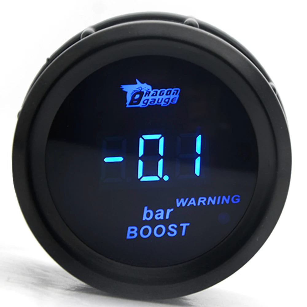 52mm Car Digital Gauge Set | Turbo Boost Water Temp Oil Pressure Voltmeter EGT Tachomete detail view