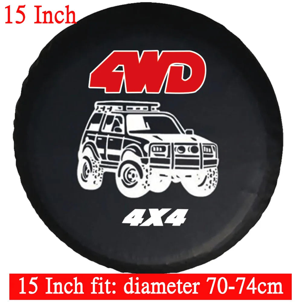 Auto Car Spare Wheel Cover | PVC Tire Protector for 14 15 16 Inch SUV lifestyle view