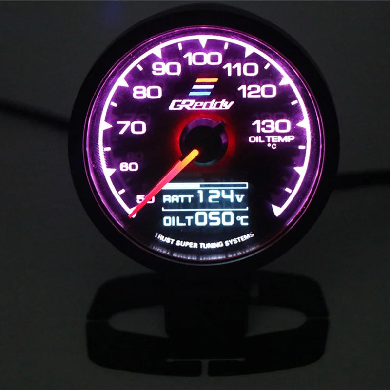 62mm 7-Color LCD Digital Gauge | Multi-Function Turbo Boost Oil Pressure Water Temp R lifestyle view