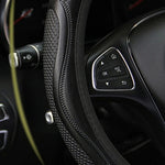 Universal Car Steering Wheel Cover Breathable Anti Slip Leather Steering Covers Sui additional angle