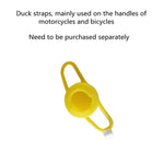Motor Accessories Yellow Duck with Helmet for Bike Without Lights Auto Car Accessories D detail view