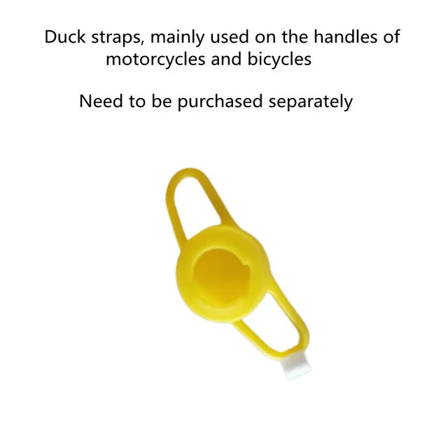Motor Accessories Yellow Duck with Helmet for Bike Without Lights Auto Car Accessories D detail view