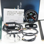 Universal 2.5 Inch 62mm 7 Color LCD Gauge | Water Temp Oil Pressure RPM Tachometer wit close-up view