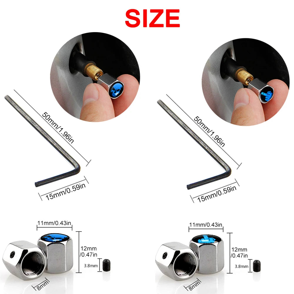 AUTCOAT Anti-theft Middle Finger Tire Valve Dust Caps | Universal Fit for Cars Trucks alternate view