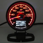 Universal 2.5 Inch 62mm 7 Color LCD Gauge | Water Temp Oil Pressure RPM Tachometer wi alternate view