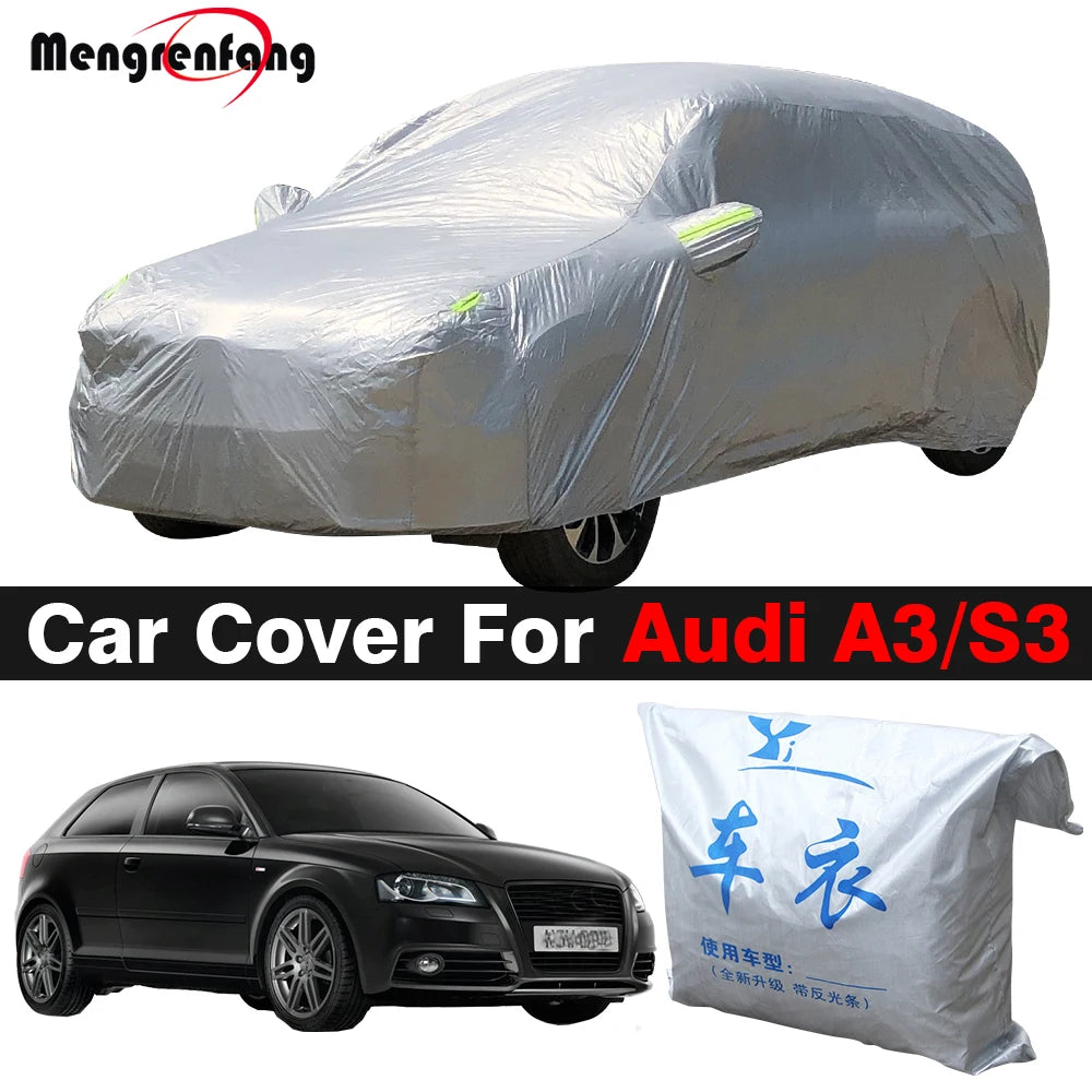 Car Cover for Audi A3 S3 | All-Weather Sun Rain Snow Protection
