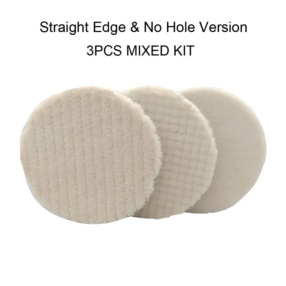 CDWTS 3/4/5/6 Inch Japan Wool Polish Pad for DA RO Car Polisher | Cutting Pad for Car Cl detail view