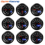 Dynoracing 2 Inch 52mm 7 Color LED Dual Display Car Gauge Set | Boost Water Oil Temp Pressure Voltme
