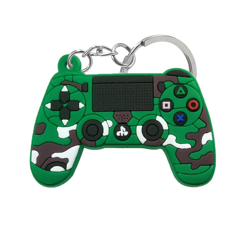 1PCS PVC new style Game Machine Keychain & Keyring Cute Gamepad Joystick Key Chain additional angle