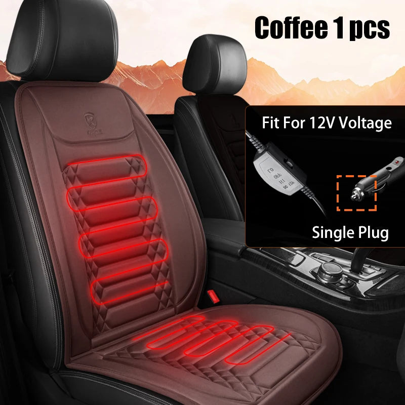 12V Winter Heated Car Seat Cushion Cover detail view
