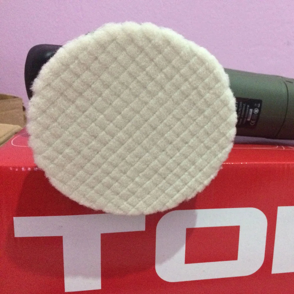 HUTU 5 Inch Wool Polishing Pad | Car Body Polishing Wool Wheel for Polisher detail view
