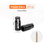 2pcs GUB Aluminum CNC Bicycle Tire Valve Cap MTB Road Bike Tube Tyre Gas Nozzle Cover lifestyle view