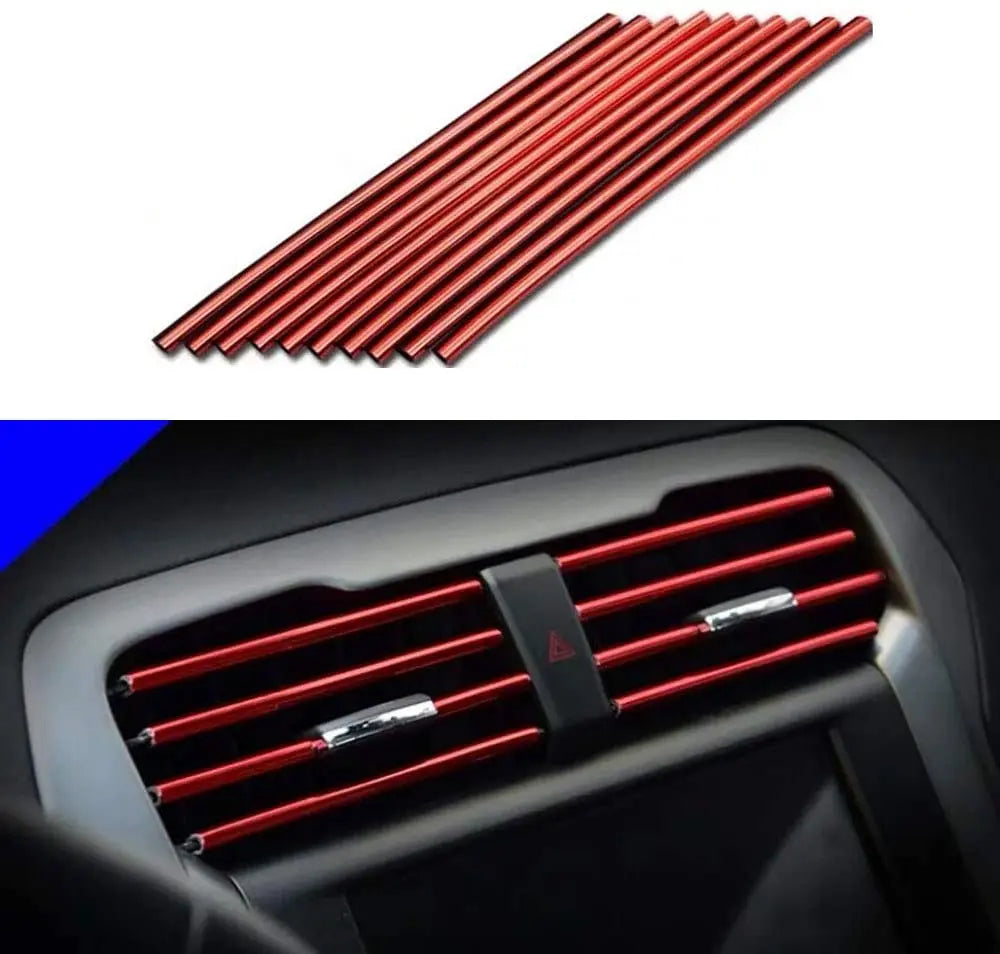 U-Shape Car Air Vent Trim Strip PVC 10 Pcs lifestyle view