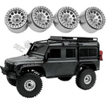Metal 1.9 Beadlock Wheel Rim Hub for 1/10 RC Crawler D90 close-up view