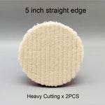 HUTU 5 Inch Wool Polishing Pad | Car Body Polishing Wool Wheel for Polisher close-up view