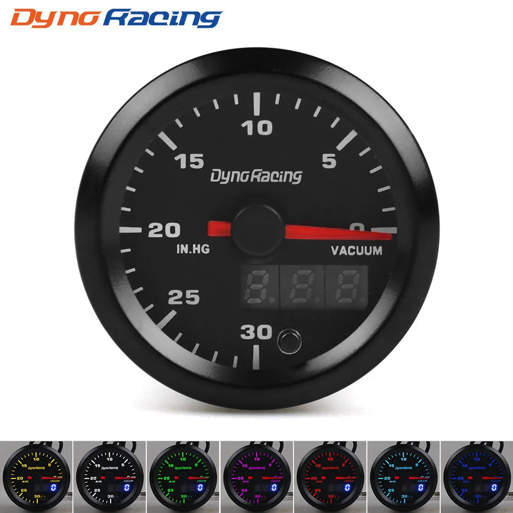 Dynoracing 2 Inch 52mm 7 Color LED Dual Display Car Gauge Set | Boost Water Oil Temp alternate view