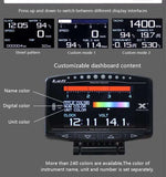 Lufi X1 OBD 2 Gauge Digital Auto Meter Speedometer Monitor | Mini Smart Car Gauge alternate view