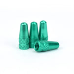 Aluminum Alloy Bicycle Tire Valve Cap Protector for Presta Valve close-up view