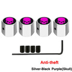 AUTCOAT Anti-theft Middle Finger Tire Valve Dust Caps | Universal Fit for Cars Trucks Mo detail view
