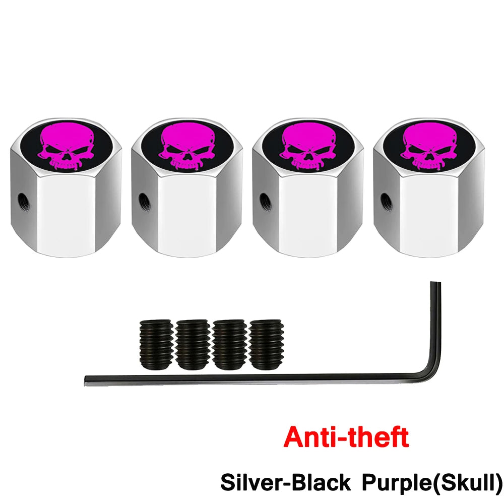 AUTCOAT Anti-theft Middle Finger Tire Valve Dust Caps | Universal Fit for Cars Trucks Mo detail view