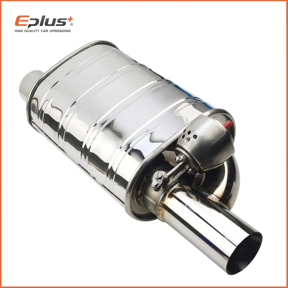 EPLUS Stainless Steel Remote Control Exhaust Vacuum Valve | Variable Silencer for Univ close-up view