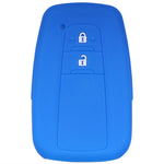 Suitable for Toyota Rav4 Corolla Camry Highlander Prius Car Key Case Silicone Key Fob Cover Remote Control Alarm Key Protector