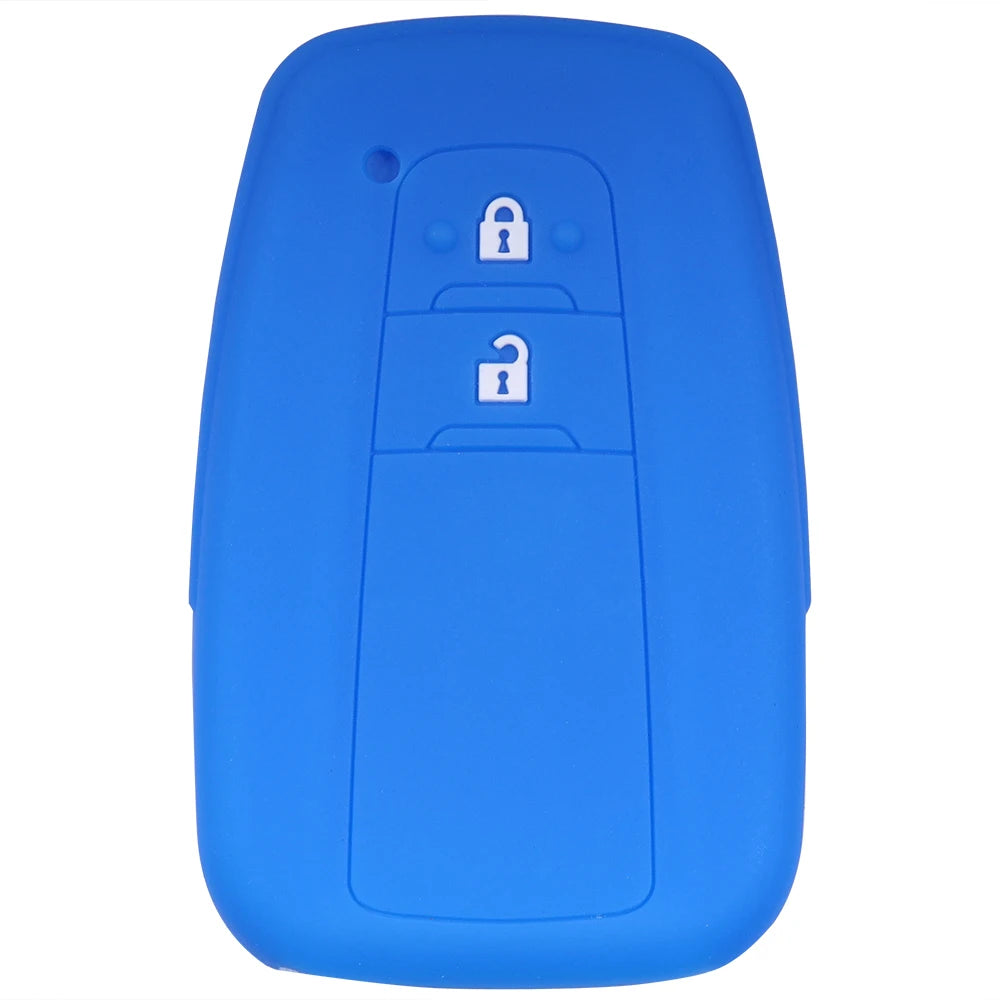 Suitable for Toyota Rav4 Corolla Camry Highlander Prius Car Key Case Silicone Key Fob Cover Remote Control Alarm Key Protector
