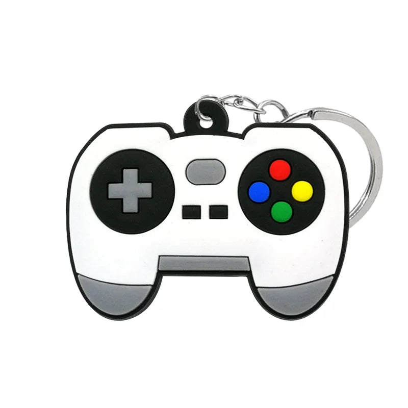 1PCS PVC new style Game Machine Keychain & Keyring Cute Gamepad Joystick Key Chain Keych detail view