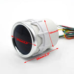 52mm Oil Temperature Gauge 40-140°C | Red Needle Digital Display with 1/8 NPT Sensor alternate view