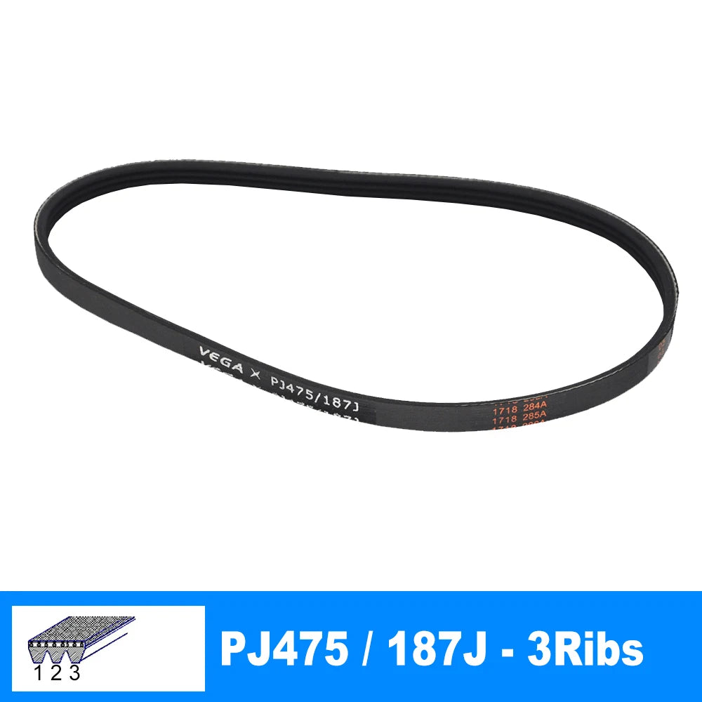 VEGA V-Belt PJ475 187J 3/4/5/6/7 Ribs For DIY Model Motor Belt Parts alternate view