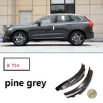 Volvo XC60 Mud Flaps (2018–2024) | Rear Wheel Fender Splash Guards with Blue Accent close-up view