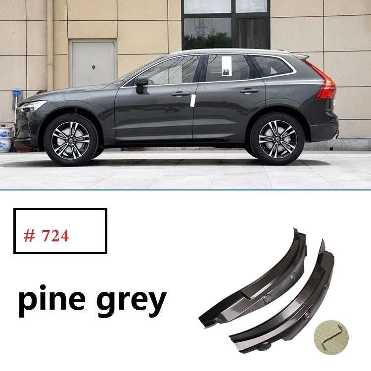 Volvo XC60 Mud Flaps (2018–2024) | Rear Wheel Fender Splash Guards with Blue Accent close-up view