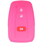 Suitable for Toyota Rav4 Corolla Camry Highlander Prius Car Key Case Silicone Key Fob Cover Remote Control Alarm Key Protector