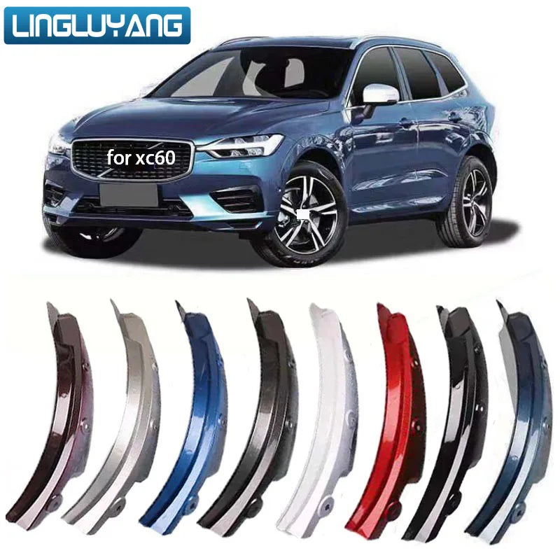 Volvo XC60 Mud Flaps (2018–2024) | Rear Wheel Fender Splash Guards with Blue Accent additional angle