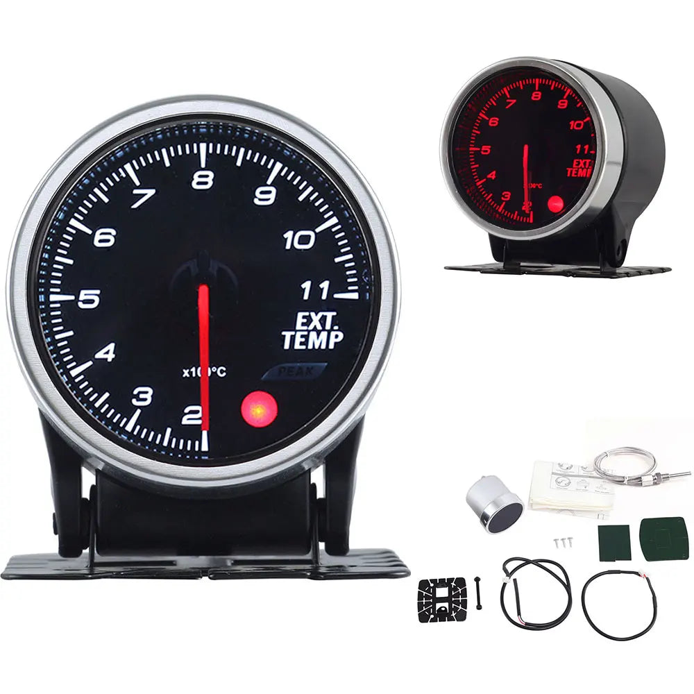 52mm Auto Gauge Meter Set with Electronic Sensors | 7 Color LED lifestyle view