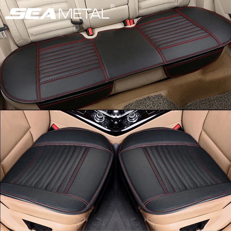 SEAMETAL PU Leather Car Seat Cover Universal Vehicle Seat Cushion Anti Slip Chair Protector Mat Wate