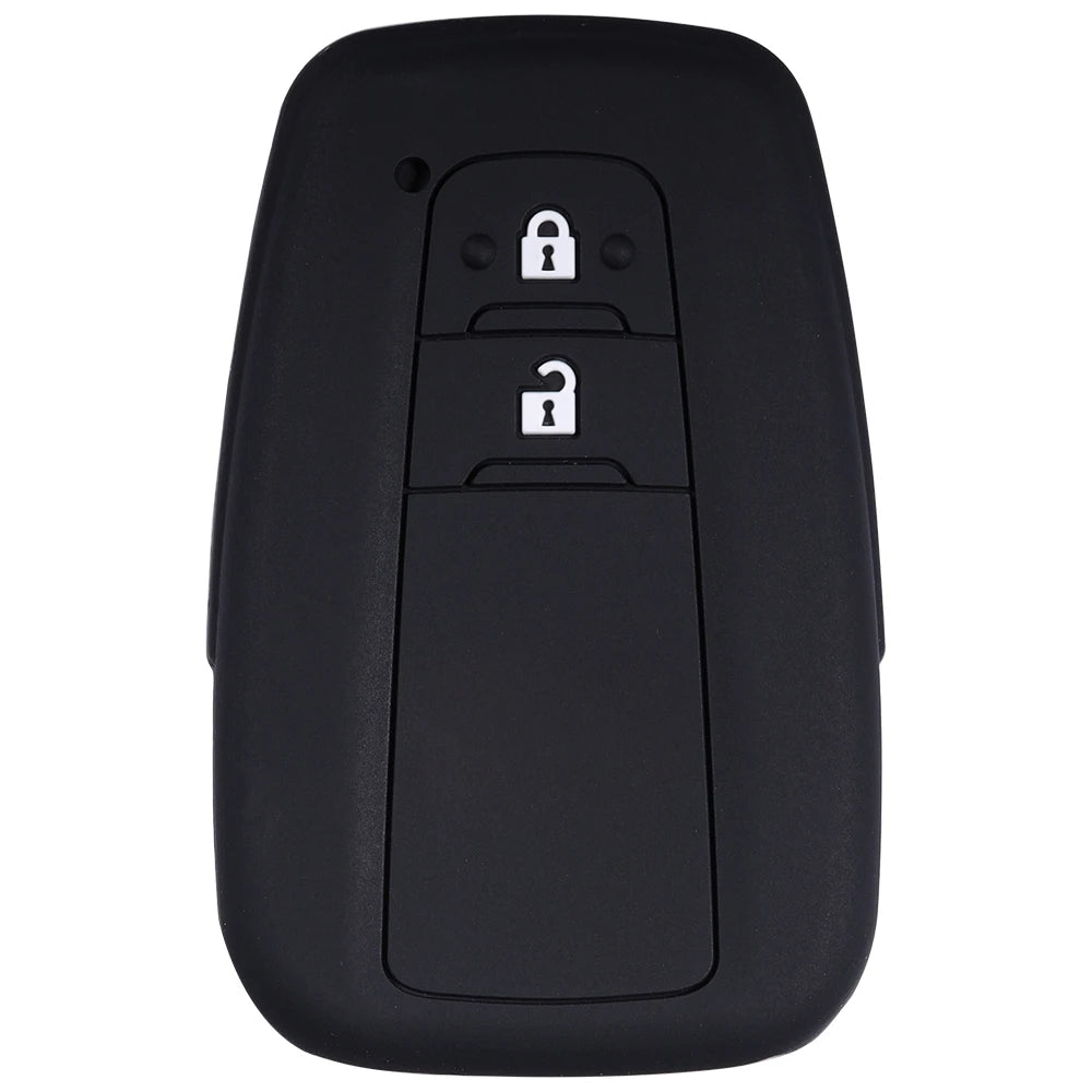 Suitable for Toyota Rav4 Corolla Camry Highlander Prius Car Key Case Silicone Key Fob Cover Remote Control Alarm Key Protector