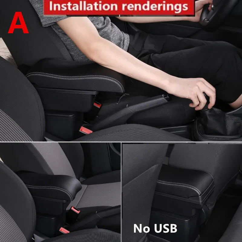 For Peugeot 107 Armrest For Citroen C1 Toyota Etios Aygo BJ Armrest Box Store Box Dedicated Retrofit Parts Car Accessories ﻿