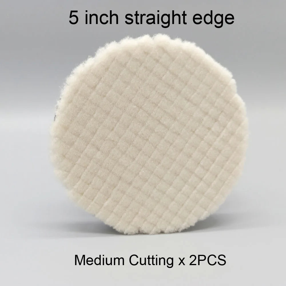HUTU 5 Inch Wool Polishing Pad | Car Body Polishing Wool Wheel for Polisher detail view