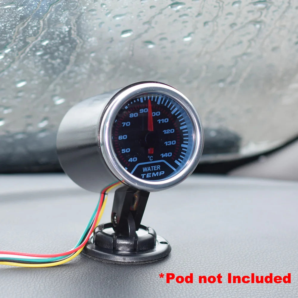 52mm Oil Temperature Gauge 40-140°C | Red Needle Digital Display with 1/8 NPT Sensor lifestyle view