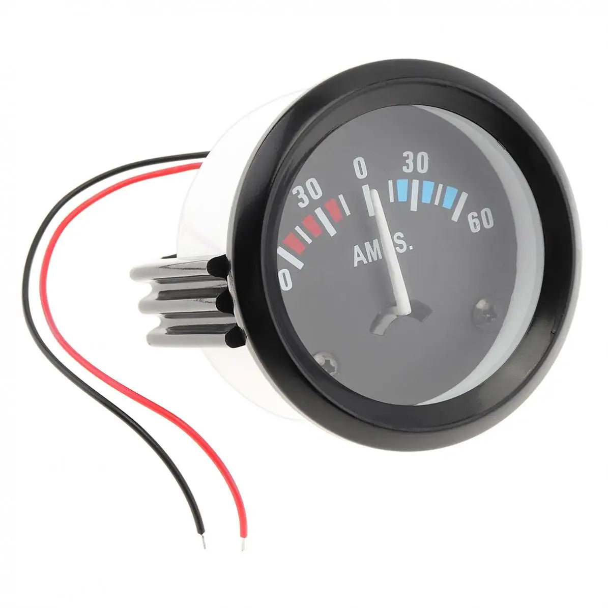 Car Ammeter Voltmeter 12V 60-0-60 AMP Gauge 2" 52MM | Universal Volt Meter for Cars Bo close-up view