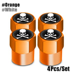 Aluminum Valve Stem Caps 4-Pack | Dust Covers for Car, Truck, Bike, Motorcycle detail view