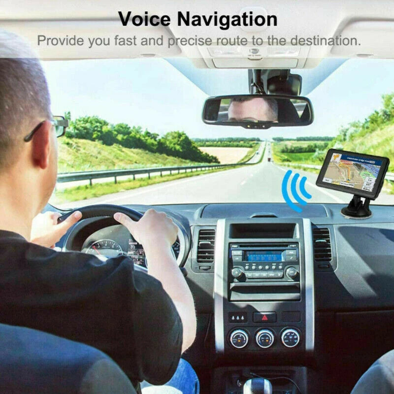 Car/ Truck GPS Navigation 7.0" HD Touch Screen FM+8GB Bult in Europe Australia America close-up view