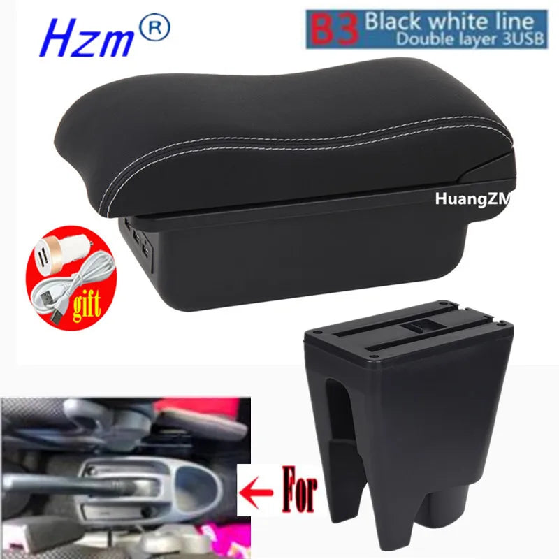 For Peugeot 107 Armrest For Citroen C1 Toyota Etios Aygo BJ Armrest Box Store Box Dedicated Retrofit Parts Car Accessories ﻿