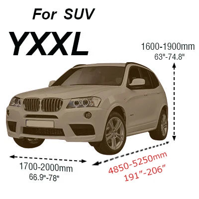 Cawanerl Waterproof Camouflage Car Cover | Full Outdoor Protection for SUV Sedan Hatchba detail view